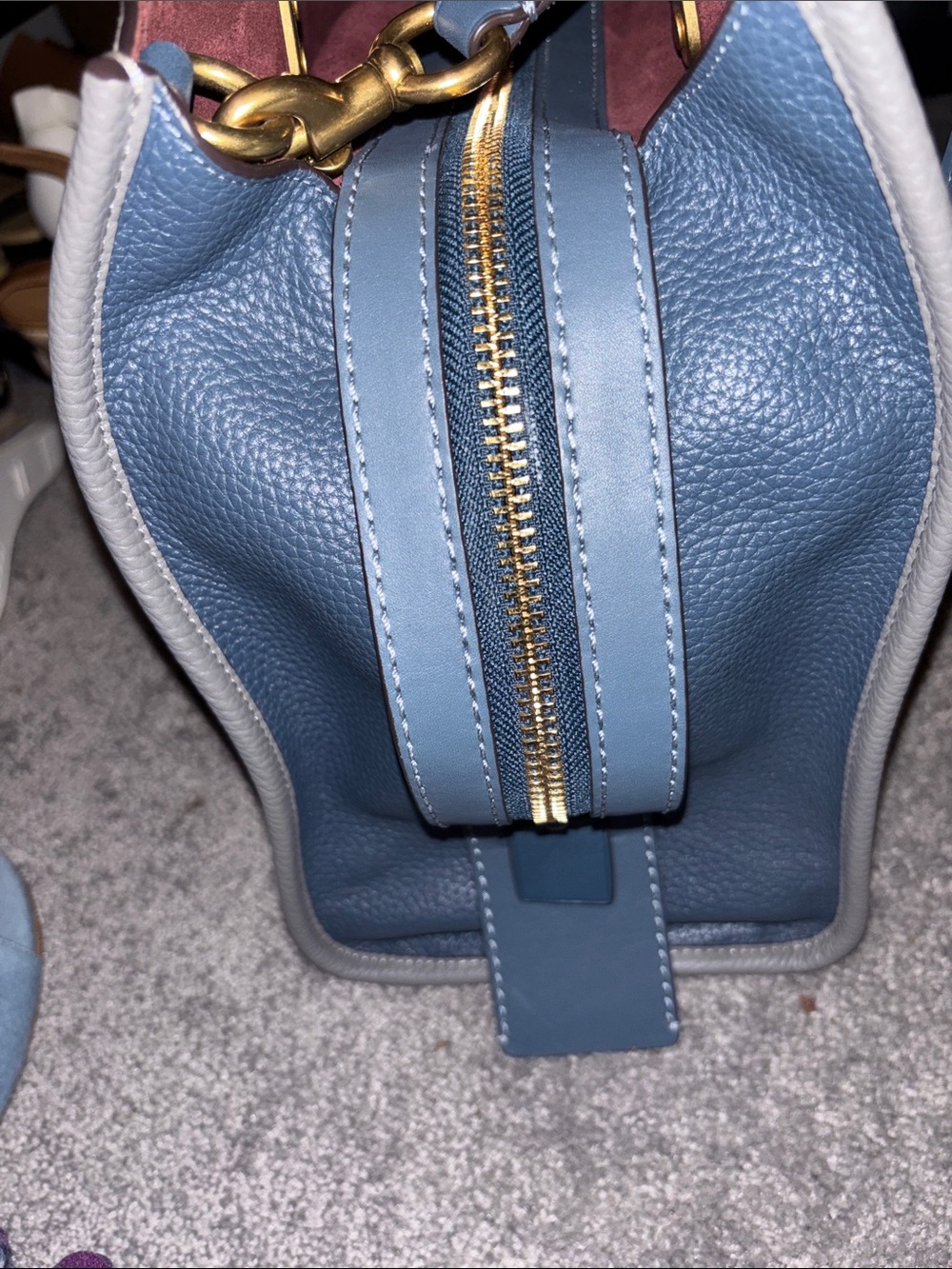 Rare Coach Rogue 36 with ostrich detailing. - Picture 8 of 17